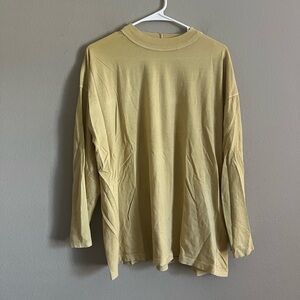 WE THE FREE Be Free Tunic T-Shirt Melo Pearl top lightweight light yellow small